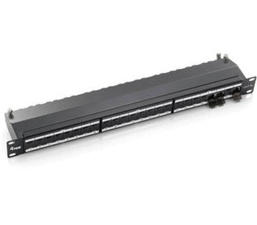 Equip 19" Patch Panel 24xRJ45 Cat6a FTP 1U 500MHz RAL7035