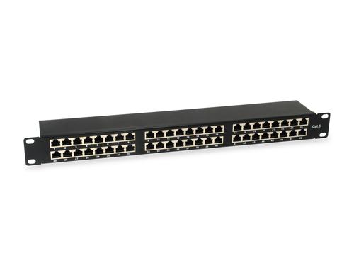 Equip 19" Patch Panel 48xRJ45 Cat6 FTP 1U 250MHz RAL9005