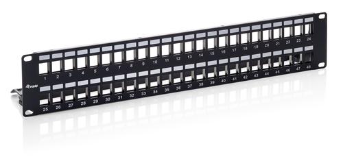 Equip 19" Patchpanel 48xKeystones FTP 2U LSA/110 RAL9005