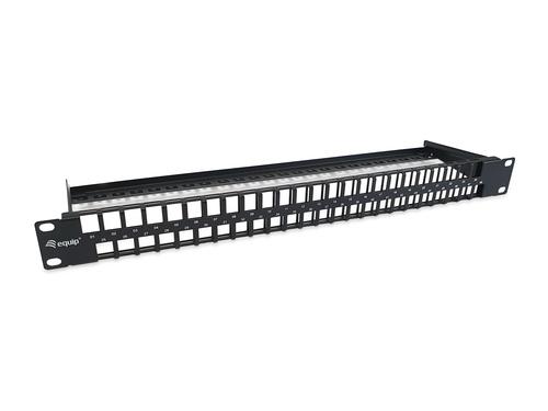 Equip 19" Patch panel 48x Keystones UTP 1U LSA/110 RAL9005