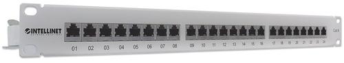 Intellinet Patch panel 1HE 24-Port Cat6 FTP grey
