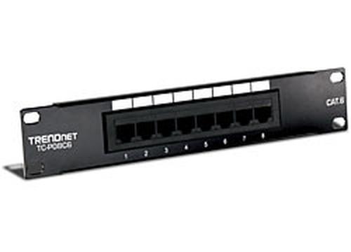 TRENDNET Patch panel 8-Port Cat6 unshielded (10" wide)