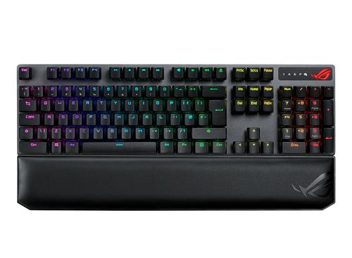 ASUS ROG Strix Scope NX Wireless Deluxe Gaming Keyboard, USB + RF Wireless + Bluetooth, Black