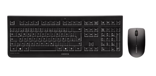 Cherry DW 3000 keyboard, mouse included, universal RF wireless, AZERTY French, black