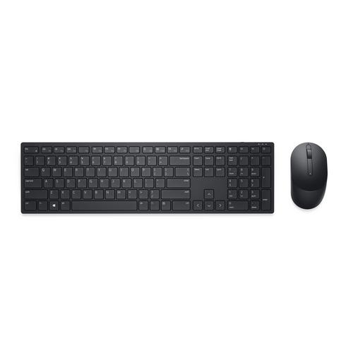 DELL Pro Keyboard and Mouse - KM5221W - US International (QWERTY) - Black - (RTL Box)