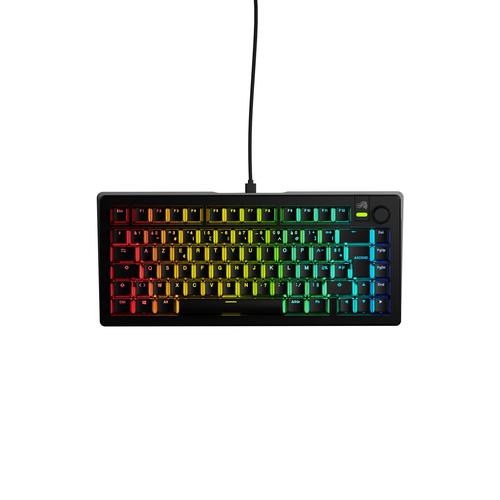 Glorious Gaming GMMK 3 75% Prebuilt Keyboard, USB, Black