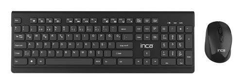 Inca Keyboard+Mouse IWS-519 Ergonomic Design USB-C/A DE-Layout sw retail