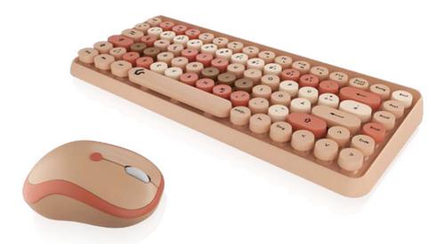 KEYSONIC Mini-TAS-Set with mouse, beige, KSKM-5200M-RF (DE)