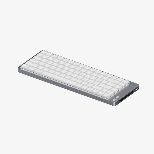 Lofree Flow 2 84 keyboard Universal USB + RF Wireless + Bluetooth QWERTY White, Silver