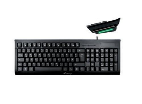 MediaRange USB 2.0 Keyboard with Chip Card Terminal Black