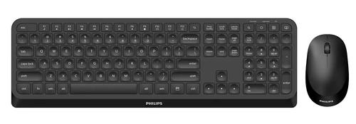 PHILIPS 3000 series SPT6307B/31 keyboard with Universal RF Wireless QWERTY English Black, including mouse