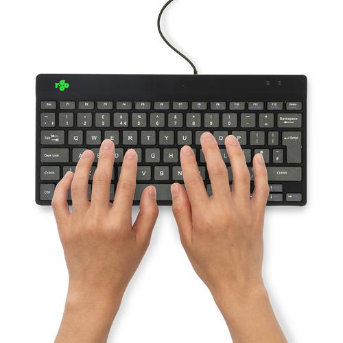 R-Go Tools R-Go Keyboard Compact Break UK-Layout wired black