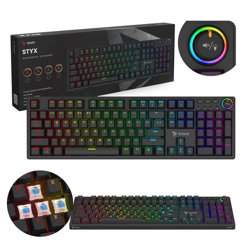 Savio STYX Outemu Blue, Hot-Swappable, RGB