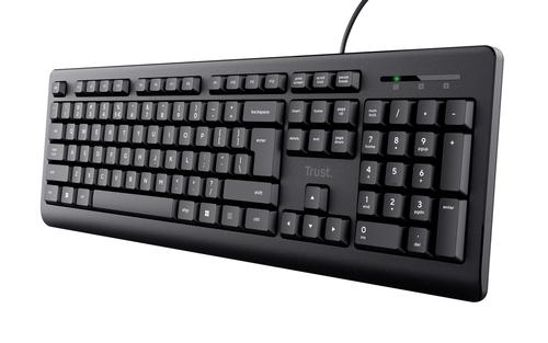 TRUST Primo keyboard Office USB QWERTZ Czech Black