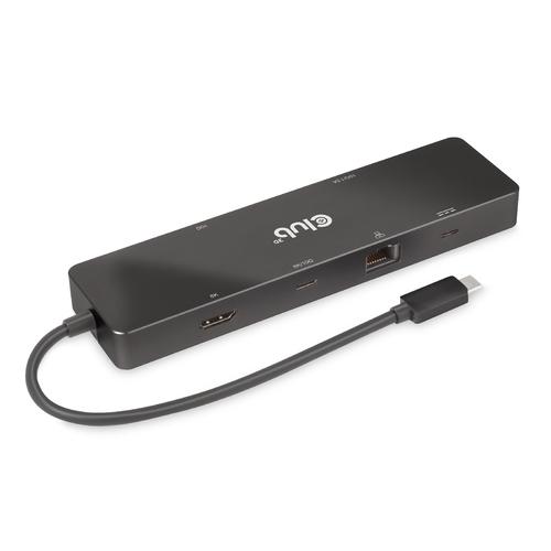 Club3D USB3.2 Gen2 Type-C, 6-in-1 Portable Dock with Dual Display Support and USB Type-C Video, 4K60Hz