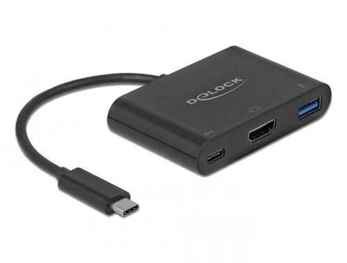 Delock USB Type-C Adapter HDMI 4K 30Hz USB Type-A/C PD