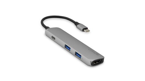 EPICO 9915111900012 laptop dock/port replicator, USB 3.2 Gen 1 (3.1 Gen 1) Type-C, Black, Grey