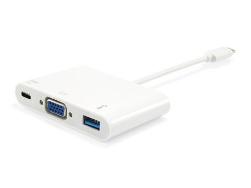 Equip Dock 3-1 USB-C-VGA,USB-A,60W USB-C 0.15m