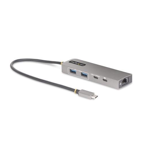 StarTech.com 3-Port USB-C Hub with 2.5 Gbps Ethernet and 100W Power Delivery Pass-Through, USB 3.2 10Gbps, 2x USB-A/1x USB-C, Portable USB Type-C Adapter Hub