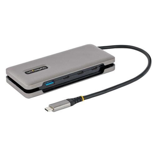 StarTech.com 4-Port USB-C Hub - 1x USB-A AND 3x USB-C Ports - USB 3.2 Gen 2 (10Gbps) - Bus Powered - USB Type C Hub w/ 12.6in/32cm Wrap-Around Cable - Portable USB-C to USB-A Hub