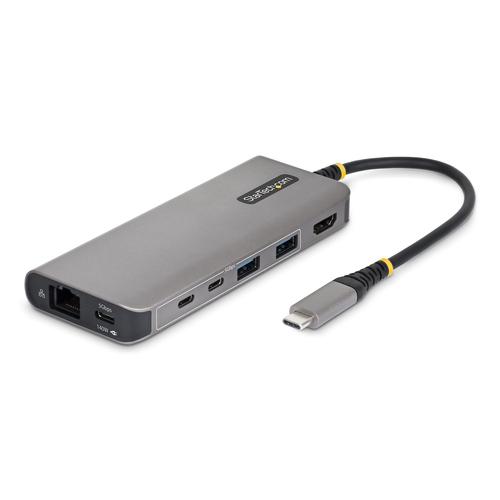 StarTech.com USB-C to HDMI Multiport Adapter with 140W PD Charging, 4K 60Hz, 5-Port USB 5Gbps Hub, GbE, Type-C Mini Dock for MacBook / Dell / Thinkpad / HP
