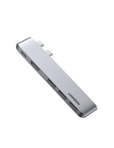 UGREEN 60559 laptop dock/port replicator USB 3.2 Gen 1 (3.1 Gen 1) Type-C Silver