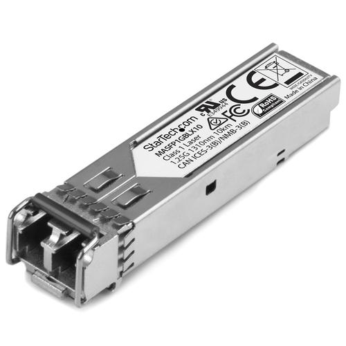 StarTech.com Cisco Meraki MA-SFP-1GB-LX10 Compatible SFP Module - 1000BASE-LX - 1GbE Single Mode Fiber SMF Optic Transceiver - 1GE Gigabit Ethernet SFP - LC 10km - 1310nm - DDM Cisco Meraki MS225, MX4