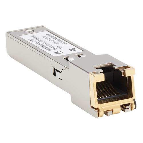 TRIPP LITE Cisco-Compatible GLC-TE SFP Transceiver - 10/100/1000Base-TX, Copper, RJ45, Cat6, 328.08 ft. (100 m)