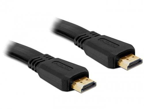 Delock HDMI Flat Cable Ethernet A - A St/St 1.00m 4K