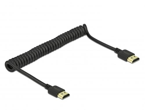 Delock HDMI Spiral Cable 4K 60 Hz