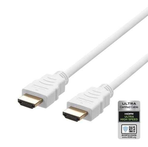 Deltaco HU-20A-R HDMI cable 2 m HDMI Type A (Standard) White