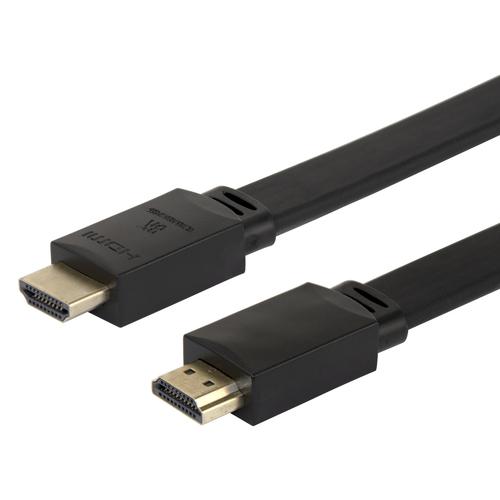 Deltaco HU-10-FLAT HDMI cable 1 m