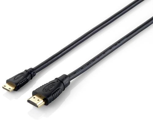 Equip HDMI-Mini HDMI 4K/30Hz St/St 2.00m black polybag