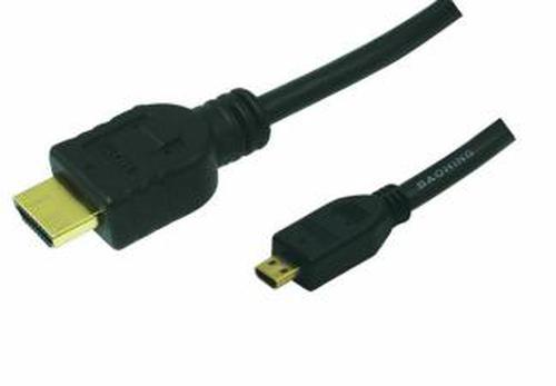 Logilink HDMI-Ethernet Cable A - micro D F/F 1.00m bk