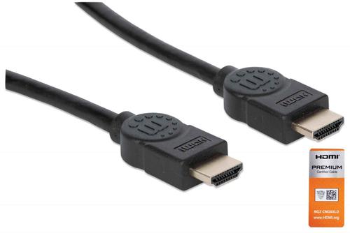 Manhattan Premium HDMI cable with Ethernet channel, 4K@60Hz, 1.8m