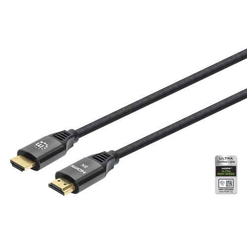 Manhattan 8K@60Hz HDMI cable with Ethernet channel, St./St. 3m