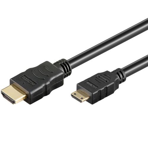 PremiumCord kphdmac2 HDMI cable, 2 m, HDMI Type A (Standard) to HDMI Type C (Mini), Black
