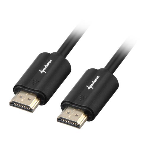 Sharkoon HDMI Cable - HDMI 4K 5m black