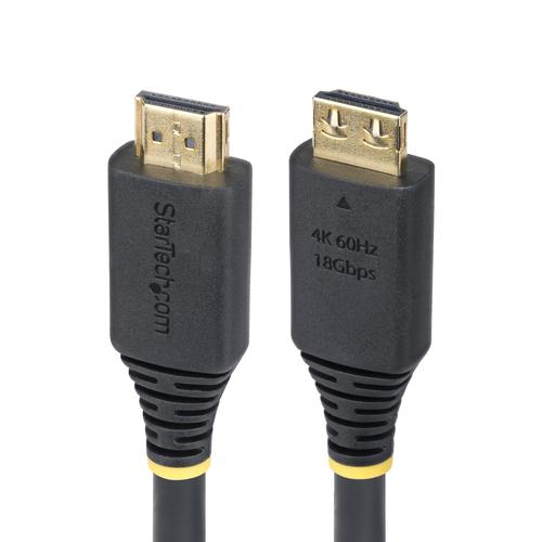 StarTech.com 5m (16ft) High Speed HDMI Cable with Secure Connectors, 4K 60Hz/1440p 144Hz, HDR10/HDCP 2.2/ARC, 18Gbps, UHD HDMI Cord for TV/Monitor/Display, TPE Jacket