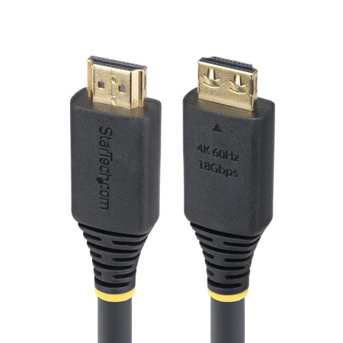 StarTech.com 7m (23ft) High-Speed HDMI Cable with Gripping Connectors, 4K 60Hz/1440p 144Hz, HDR10/HDCP 2.2/ARC, 18Gbps, UHD HDMI Cord for TV, Monitor, or Display, TPE Jacket