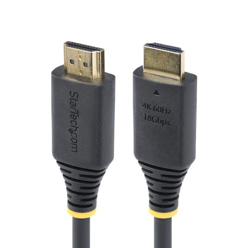 StarTech.com 30cm (1ft) High-Speed HDMI Cable, 4K 60Hz/1440p 144Hz, HDR10/HDCP 2.2/ARC, 18Gbps, UHD HDMI 2.0 Cord for TV/Monitor/Display, TPE Jacket