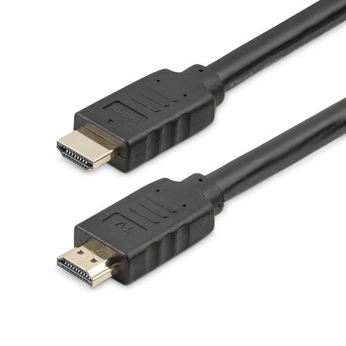 StarTech.com 30ft (9.1m) HDMI 2.0 Cable - 4K 60Hz Active HDMI Cable - CL2 Rated for In-Wall Installation - Long Durable High-Speed UHD HDMI Cable - ARC, HDR, 18Gbps - Male to Male Cord - Black