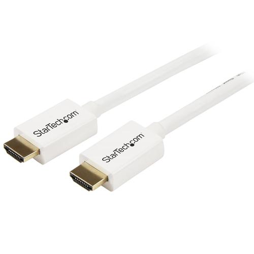 StarTech.com 16.4ft (5m) CL3 Rated HDMI Cable w/ Ethernet - In-Wall Rated Ultra HD HDMI Cable - 4K 30Hz UHD High Speed HDMI Cable - 10.2 Gbps - HDMI 1.4 Video/Display Cable - 30AWG, White