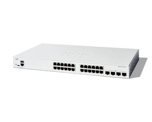 CISCO Catalyst 1300-24T-4X Managed Switch, 24 Port GE, 4x10GE SFP+, Limited Lifetime Protection (C1300-24T-4X)