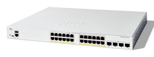 CISCO Catalyst 1200-24FP-4G Smart Switch, 24 Port GE, Full PoE, 4x1GE SFP, Limited Lifetime Protection (C1200-24FP-4G)