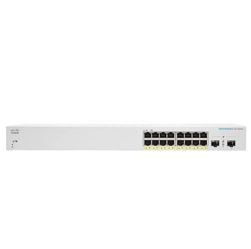 CISCO CBS220-16P-2G Managed L2 Gigabit Ethernet (10/100/1000) Power over Ethernet (PoE) White