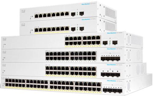 CISCO CBS220-48FP-4X-EU Managed L2 Gigabit Ethernet (10/100/1000) Network Switch, Power over Ethernet (PoE), White