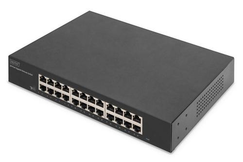 Digitus Switch 24-Port Gigabit, 19" unmanaged black