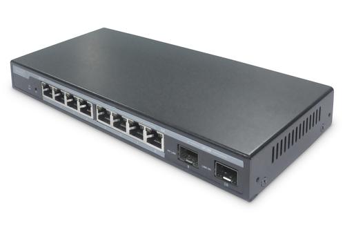 Digitus 8-Port Gigabit 86W PoE + 2 SFP Ports black