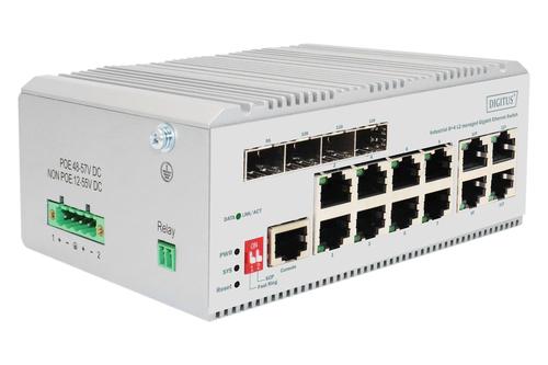 Digitus Switch 8 Port Gigabit L2 managed 4 SFP Uplink